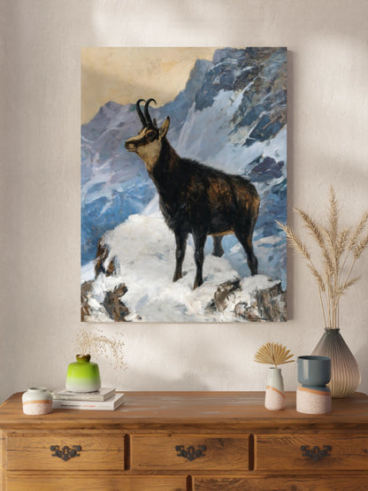 Картина "Коза високо в горах"