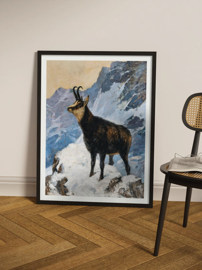 Картина "Коза високо в горах"