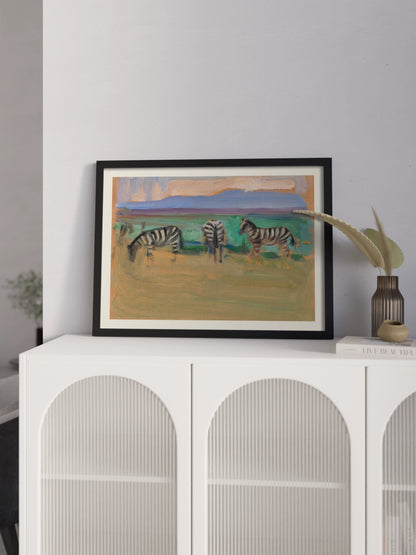 Друкована Картина "Зебри"