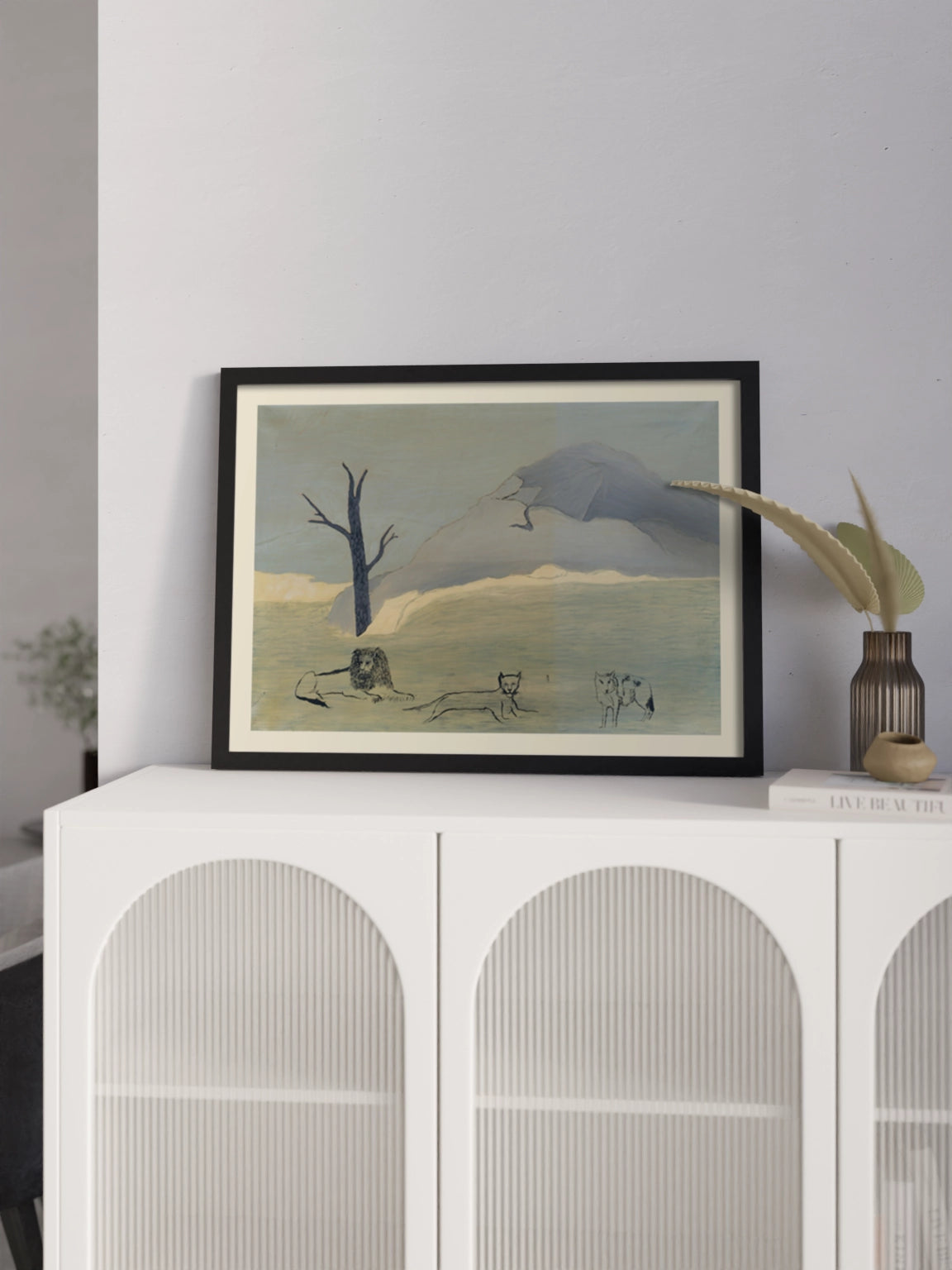 Друкована Картина з левами "Свята гора IV"