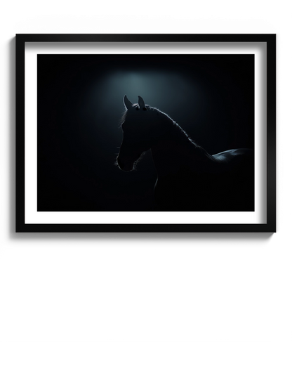 Друкована Картина "Обрис коня"