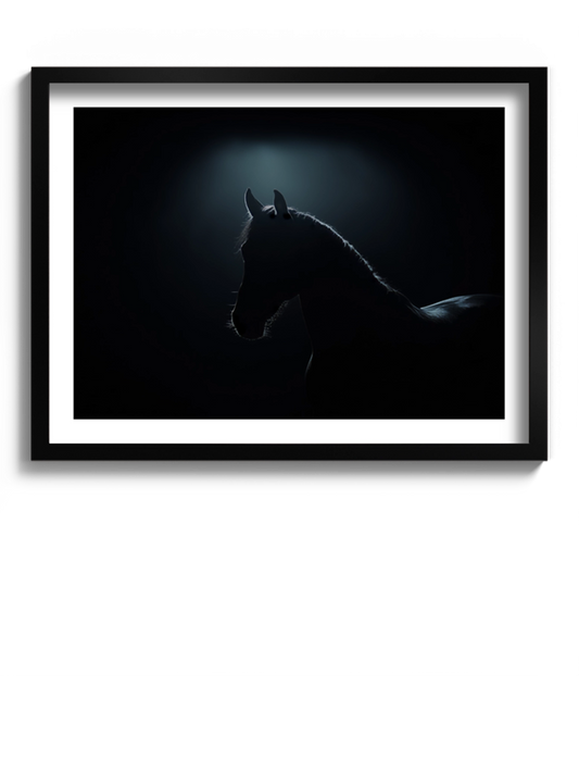 Друкована Картина "Обрис коня"