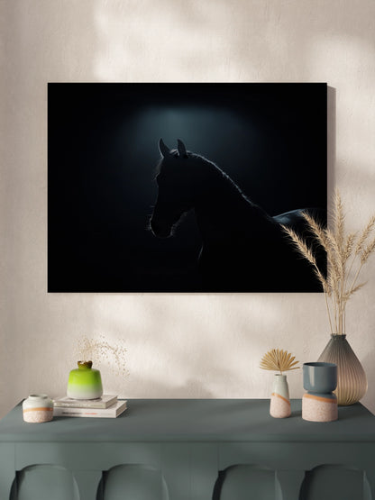 Друкована Картина "Обрис коня"