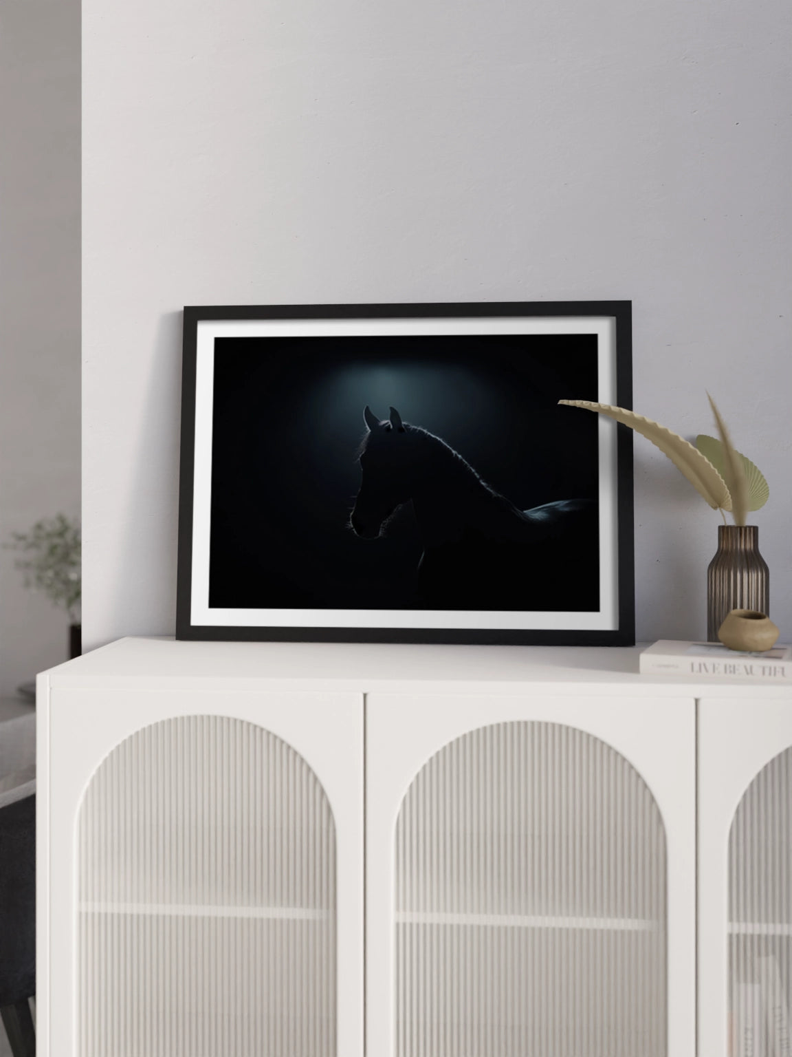 Друкована Картина "Обрис коня"