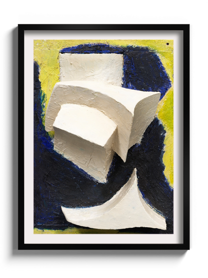 Картина Абстракція жовтий та синій кольори