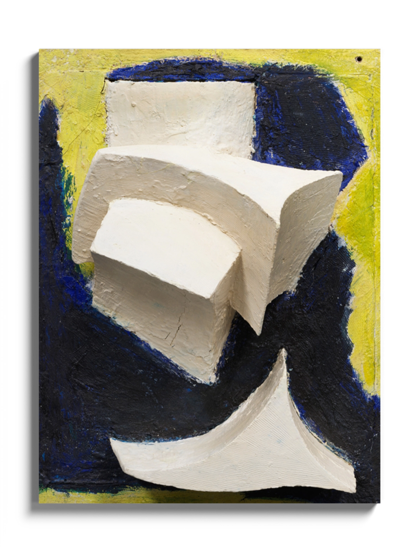 Картина Абстракція жовтий та синій кольори