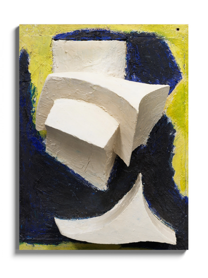 Картина Абстракція жовтий та синій кольори