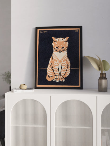 Друк Картина "Кіт Сидить"