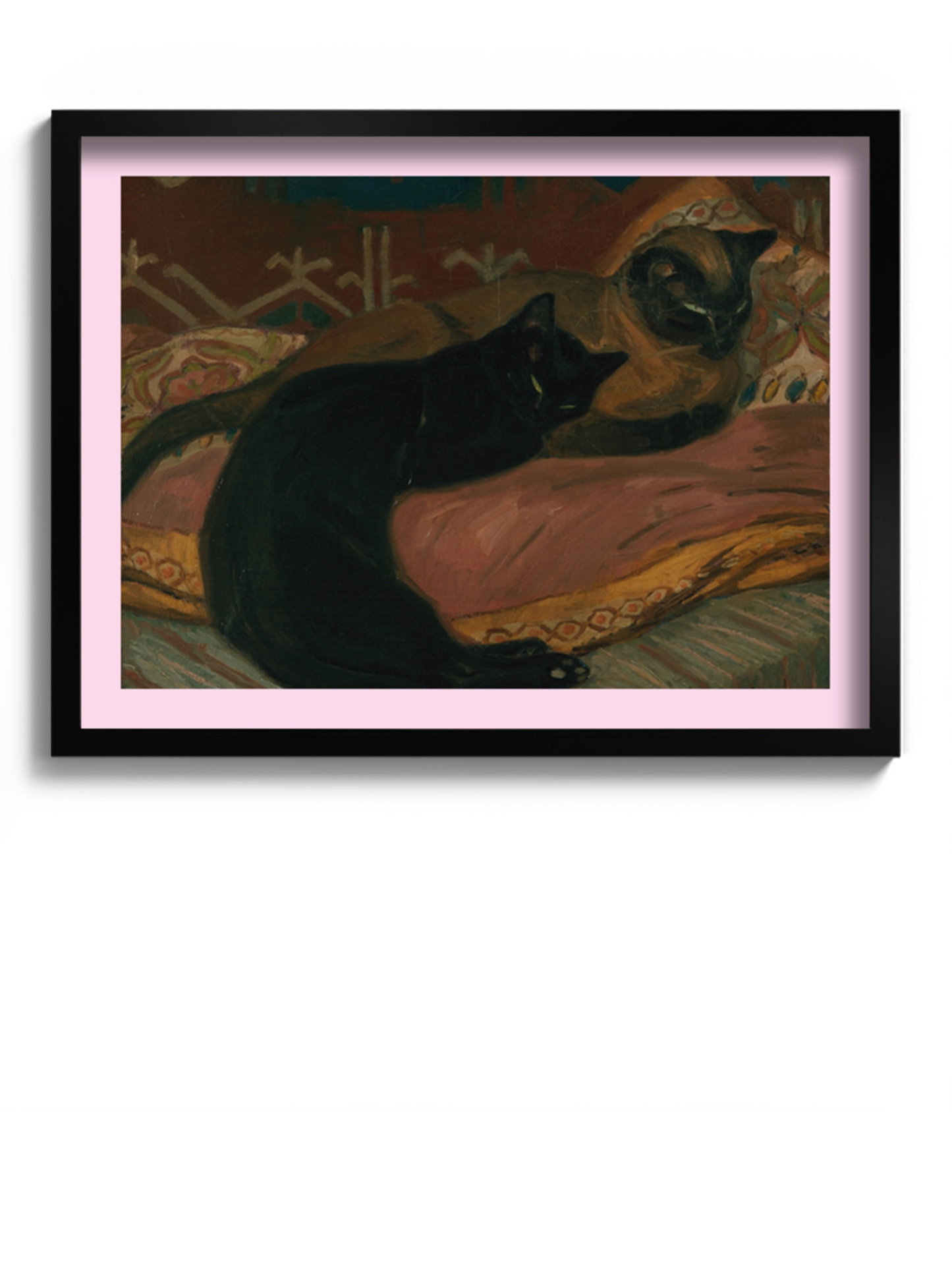 Друк Картина "Два коти лежать на дивані"