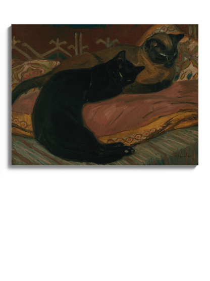 Друк Картина "Два коти лежать на дивані"