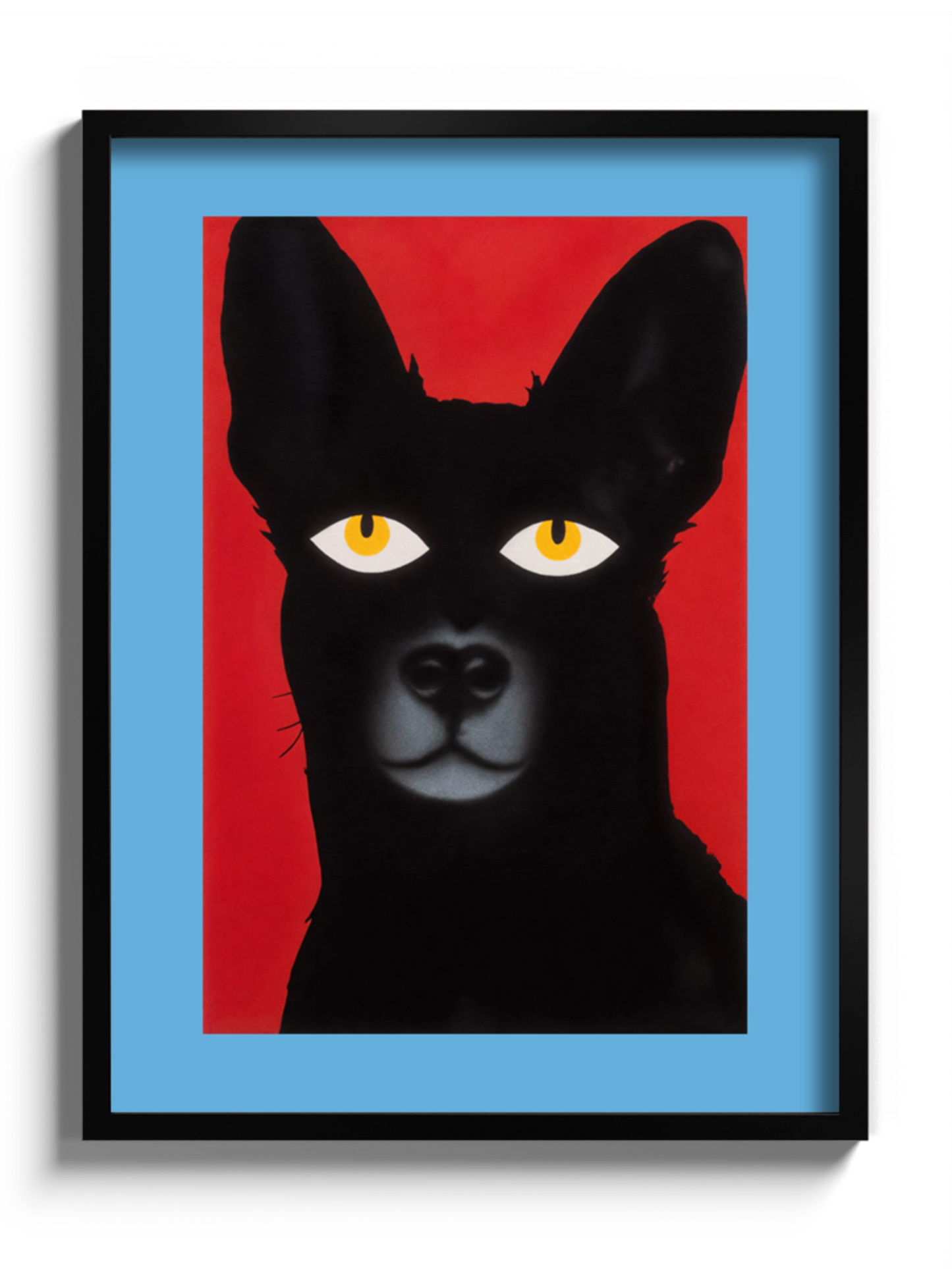 Картина Чорний Собака на Червоному