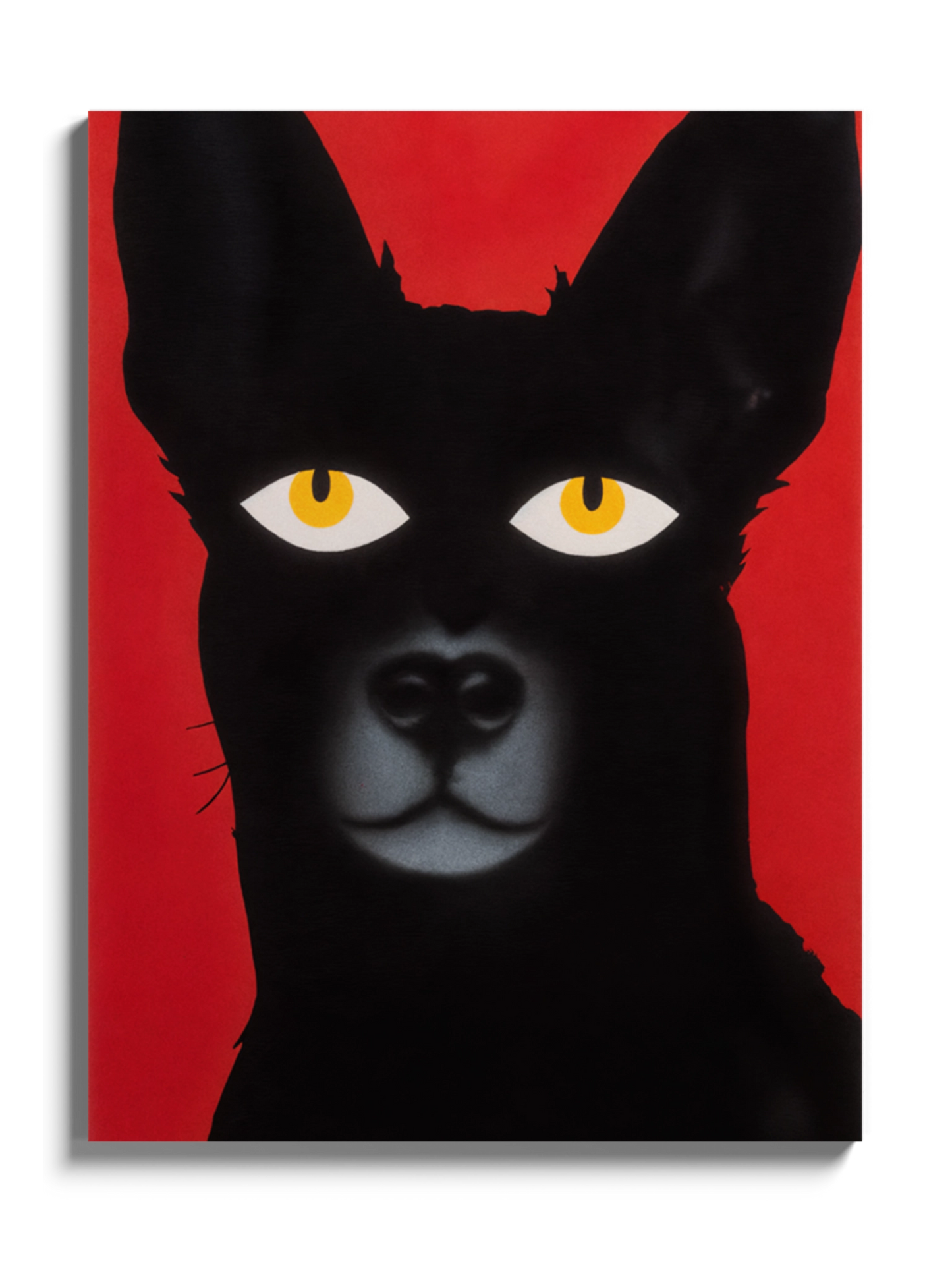 Картина Чорний Собака на Червоному