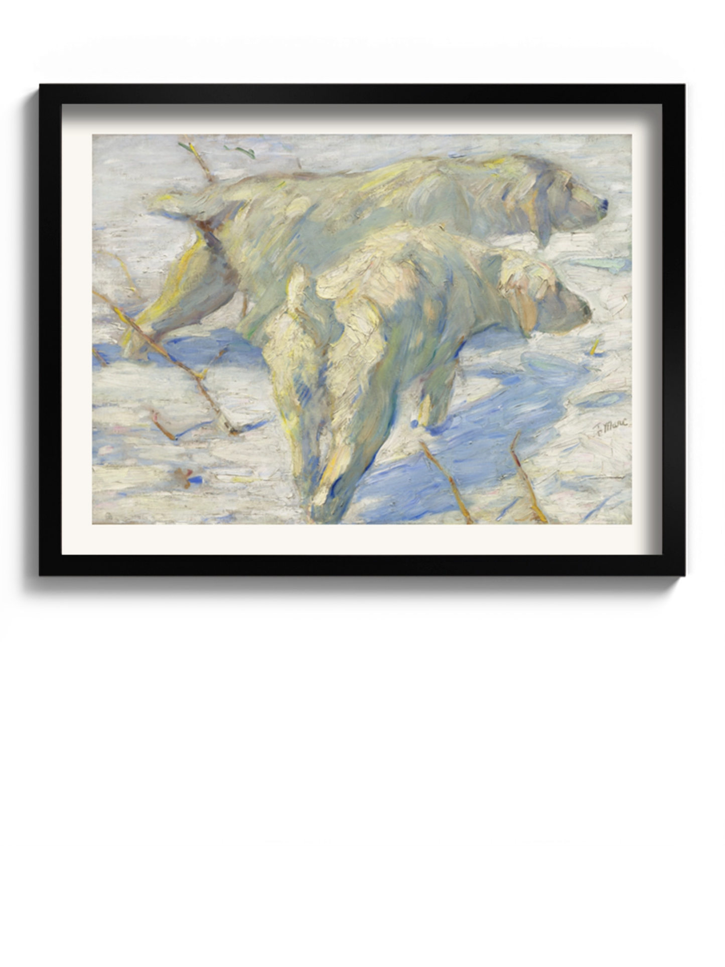 Друк Картина "Собаки на снігу"