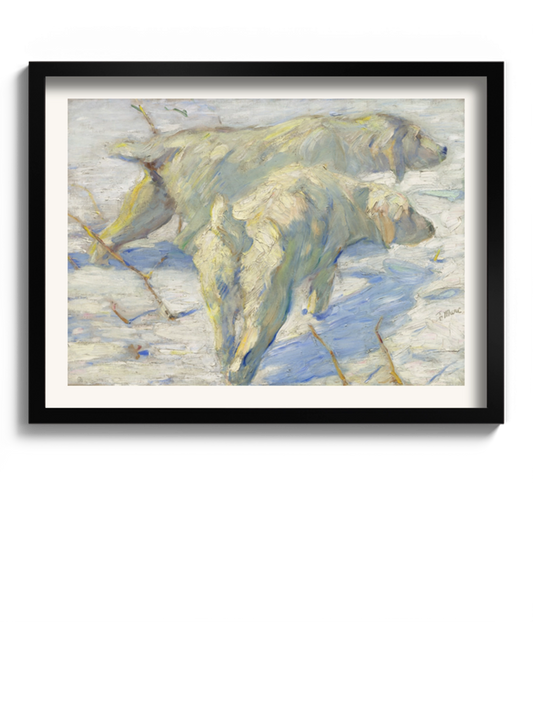 Друк Картина "Собаки на снігу"