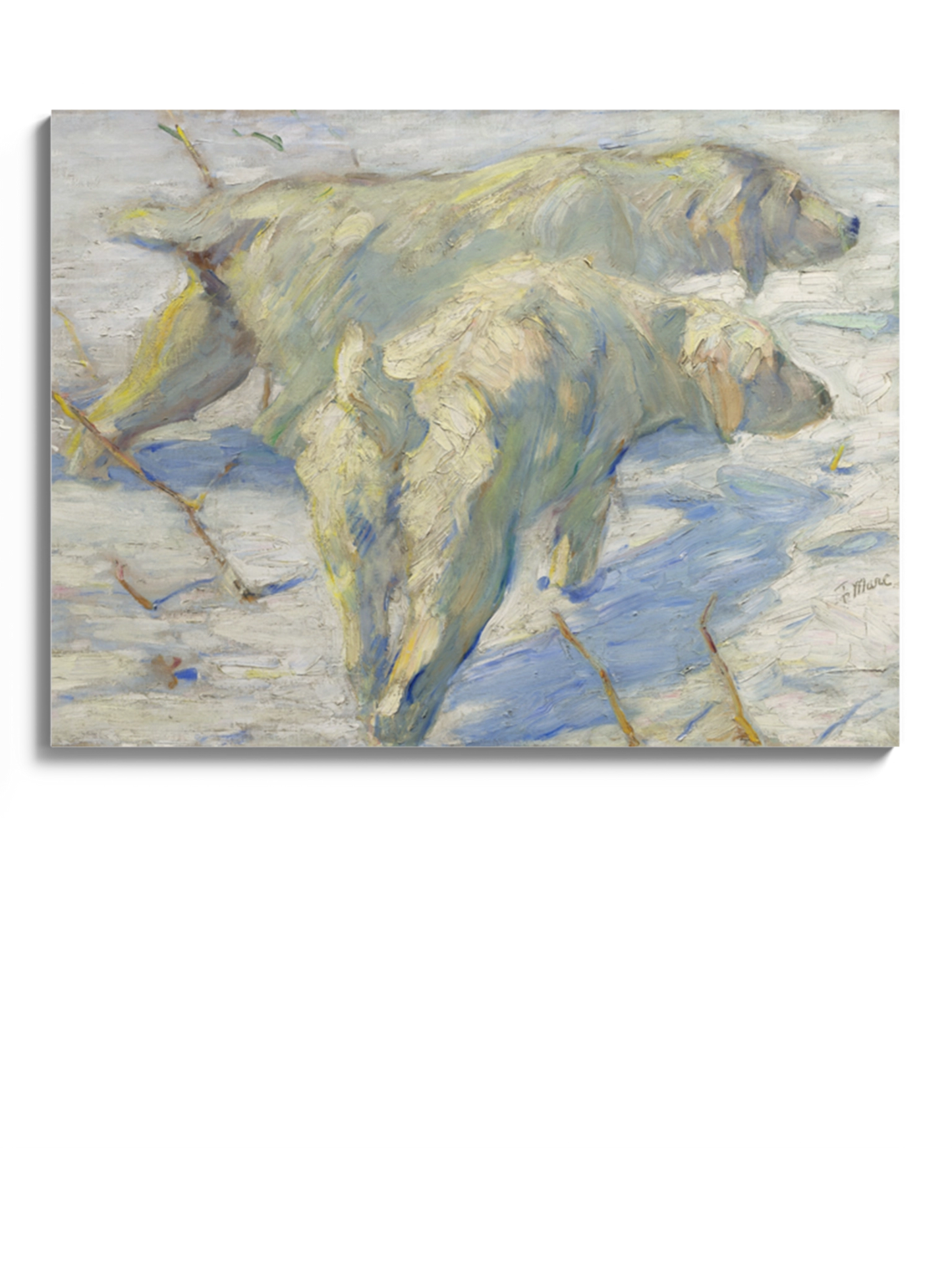 Друк Картина "Собаки на снігу"