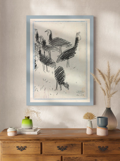 Друк Картина "Шість птахів"