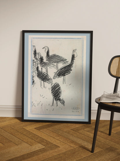 Друк Картина "Шість птахів"