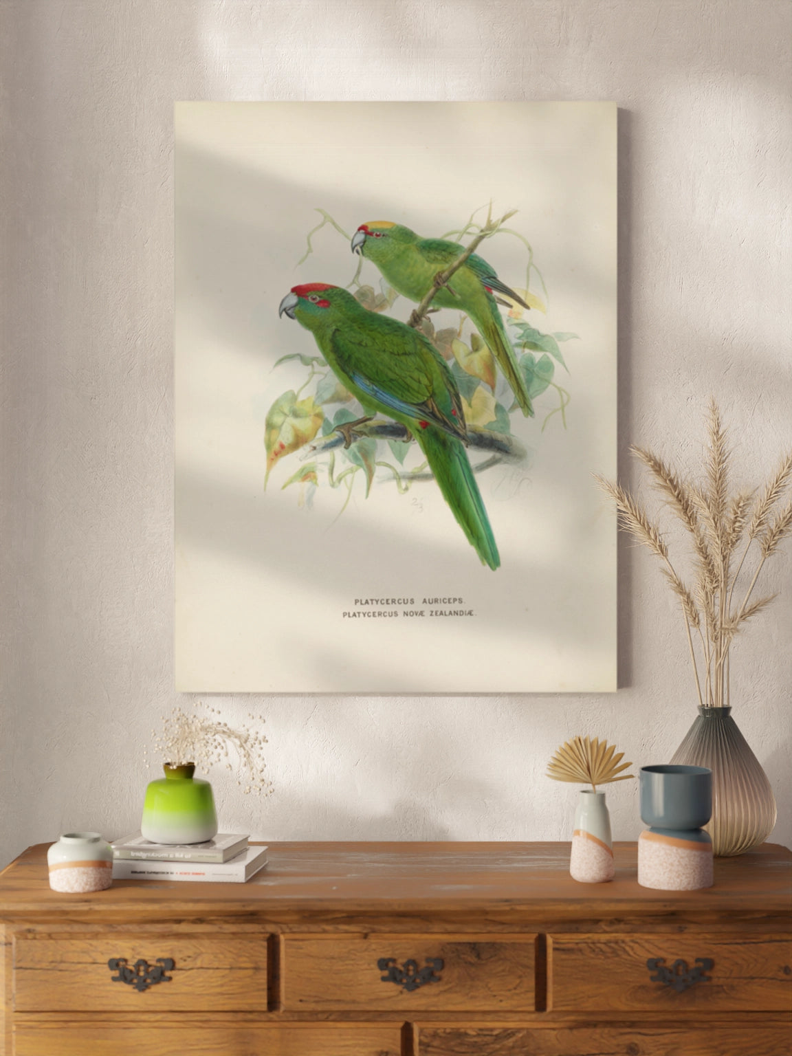 Друк Картина "Дві зелені папуги"