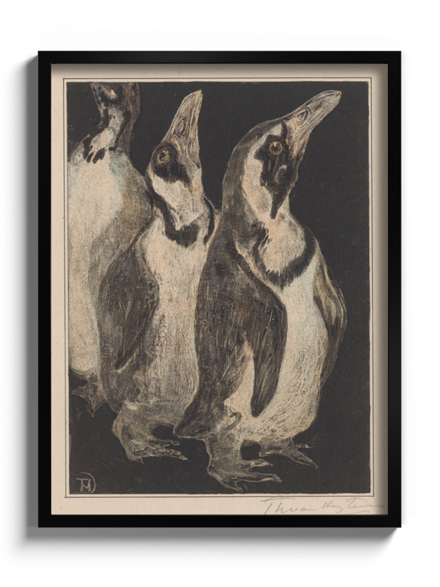 Друк Картина "Три пінгвіни"