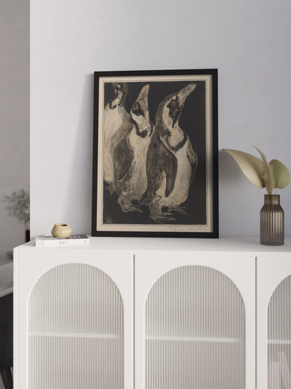 Друк Картина "Три пінгвіни"