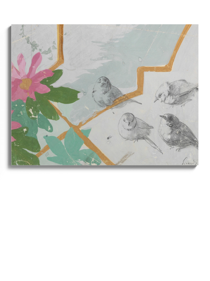 Друк Картина "Птах і квітка"