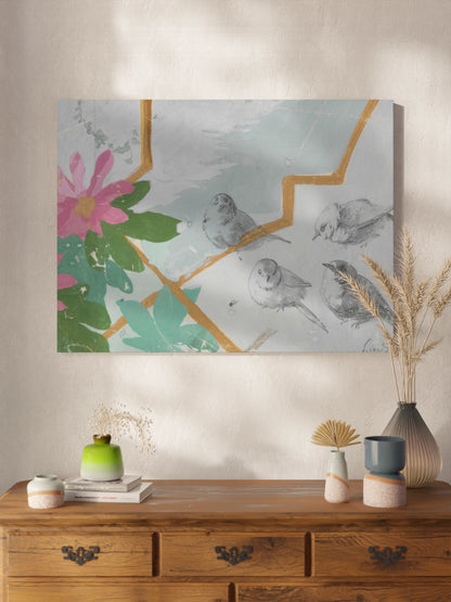 Друк Картина "Птах і квітка"