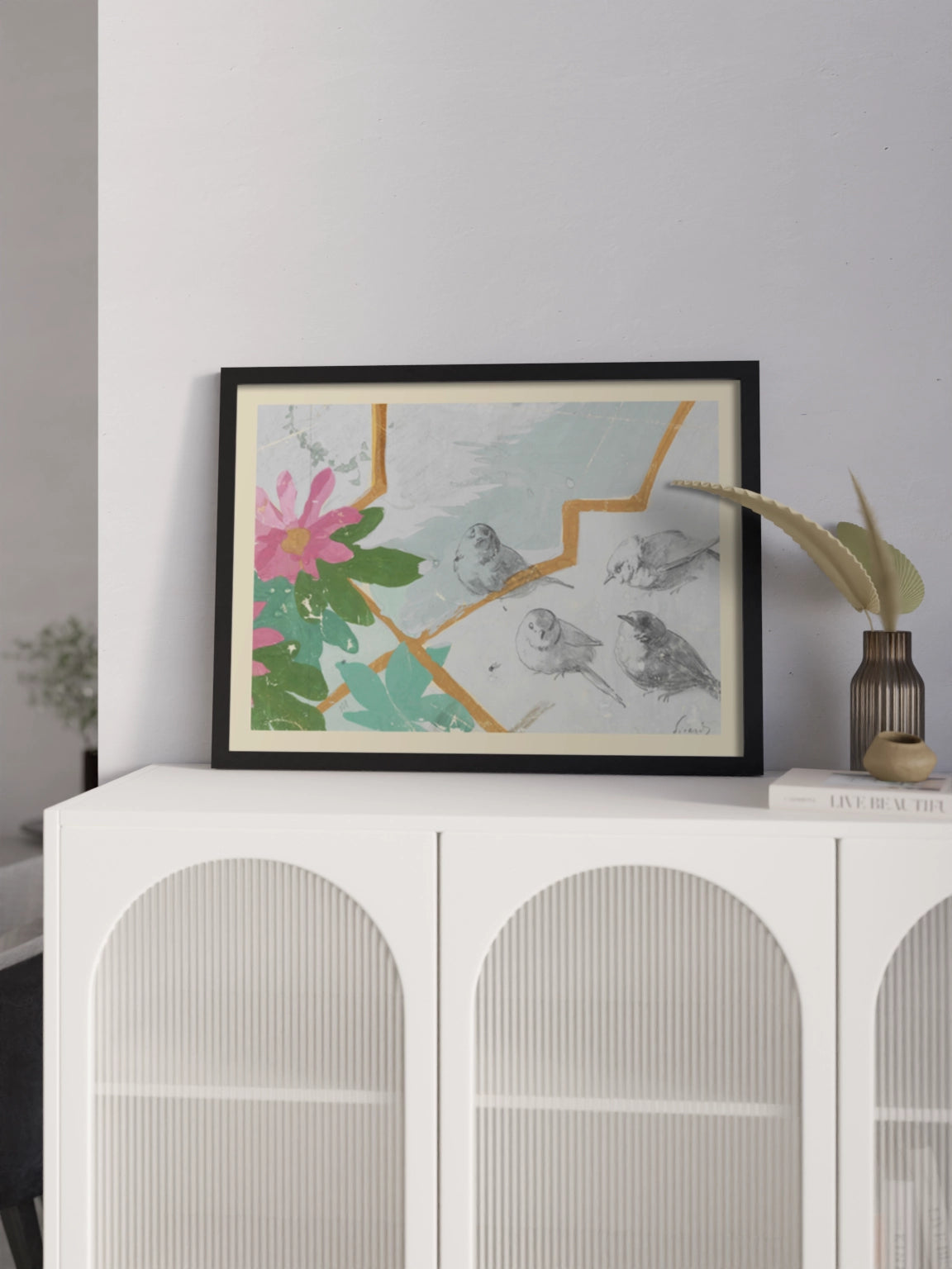 Друк Картина "Птах і квітка"