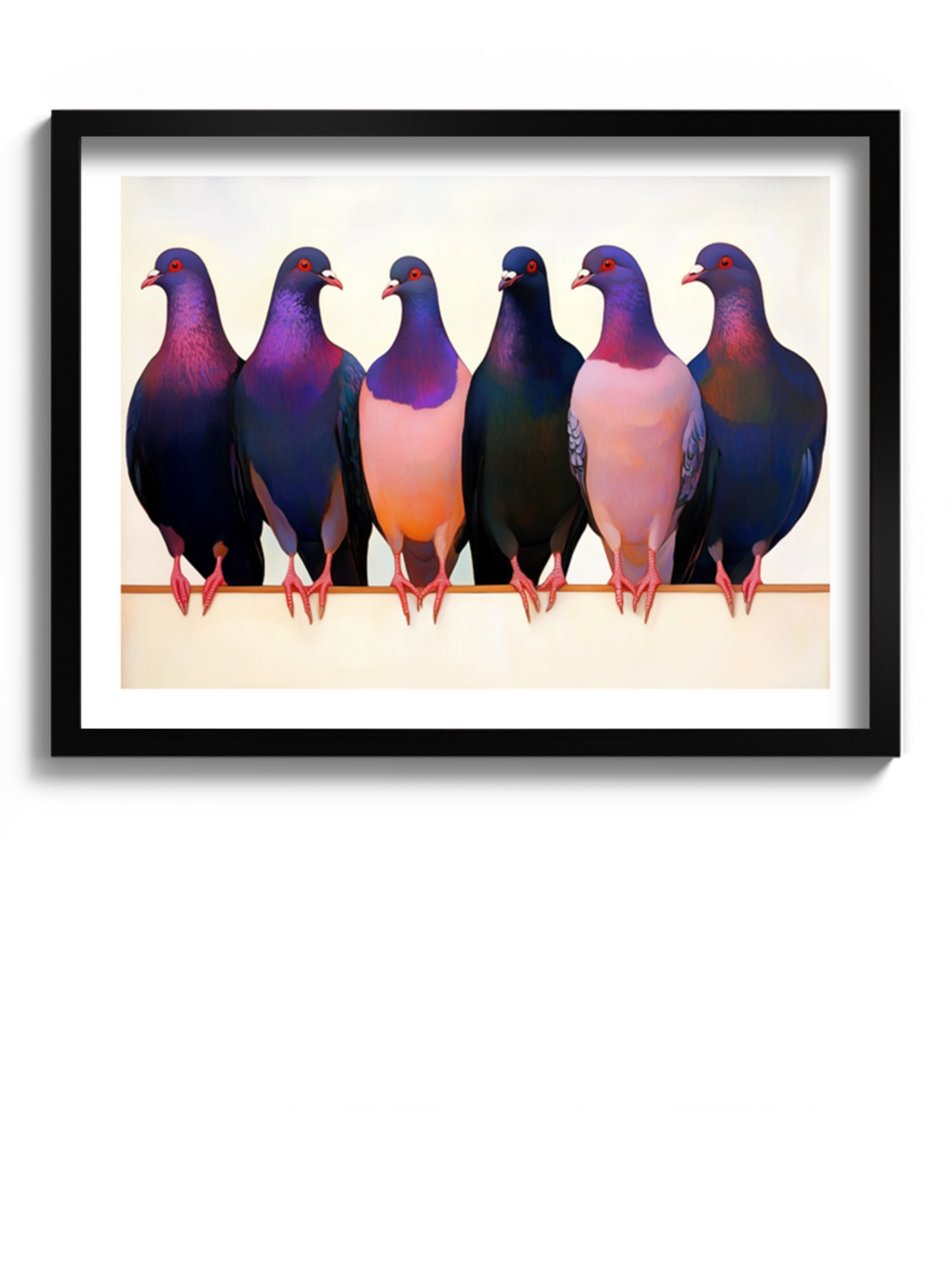 Друк Картина "Голуби сидять на дроті"