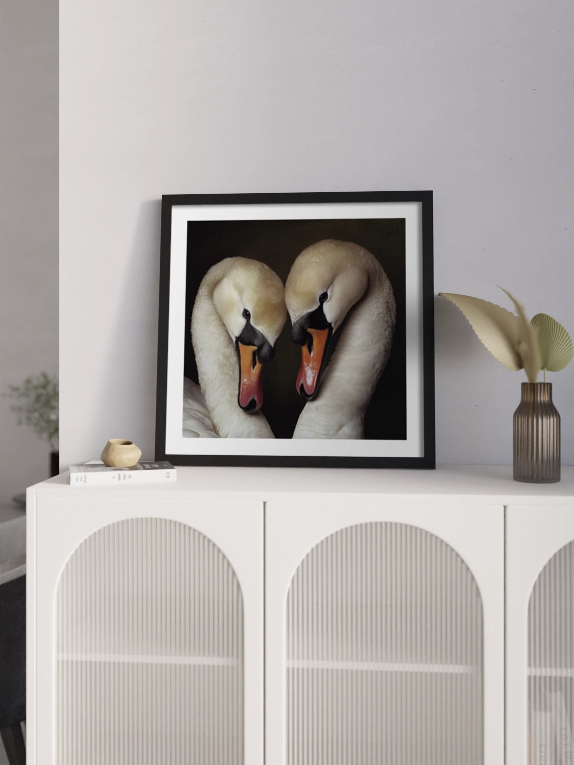 Картина Друк "Пара лебедів"