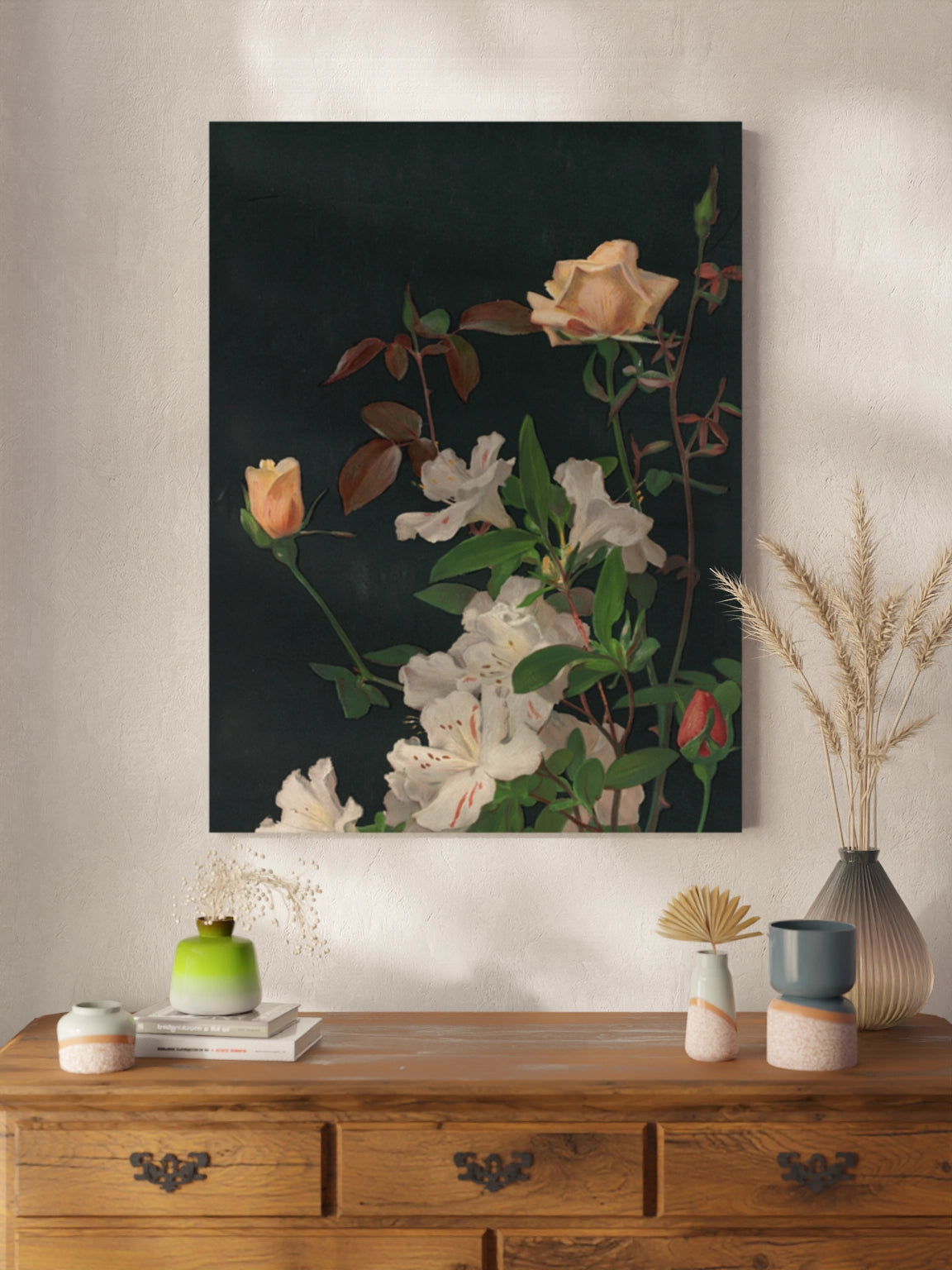 Друкована Картина "Азалії та троянди"