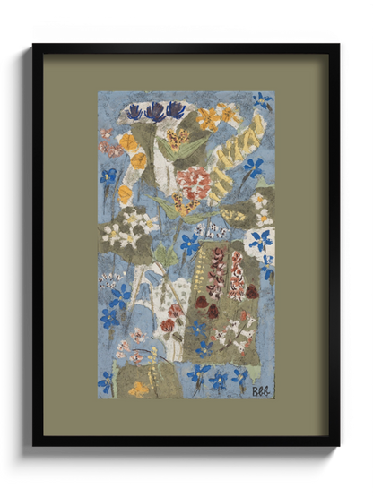 Картина "Blumen" в зеленому паспарту