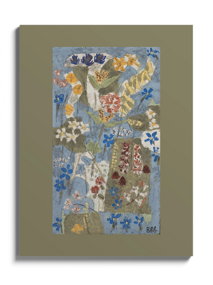 Картина "Blumen" в зеленому паспарту