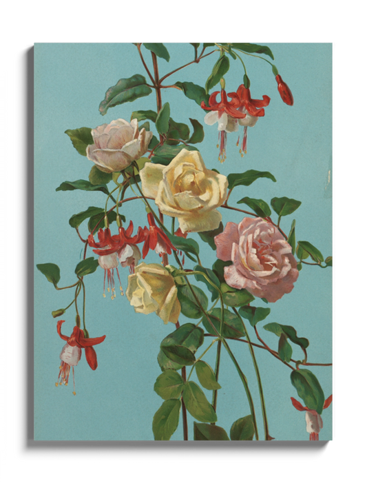 Друкована Картина "Троянди та фуксія"