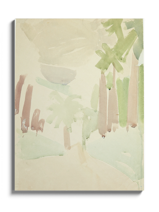 Друкована Картина "Пейзаж із пальмами"