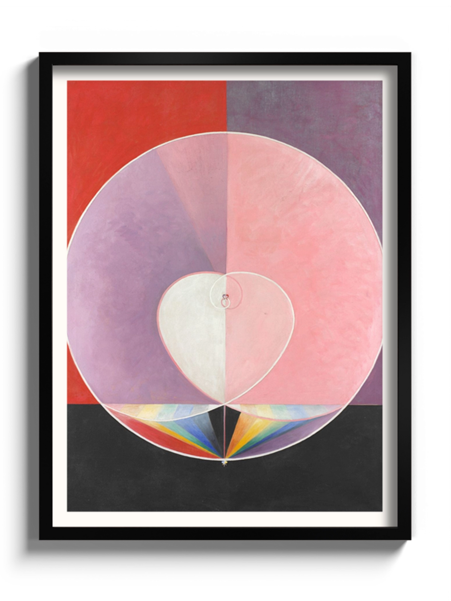 Друкована Картина рожева абстракція "Голубка № 2"