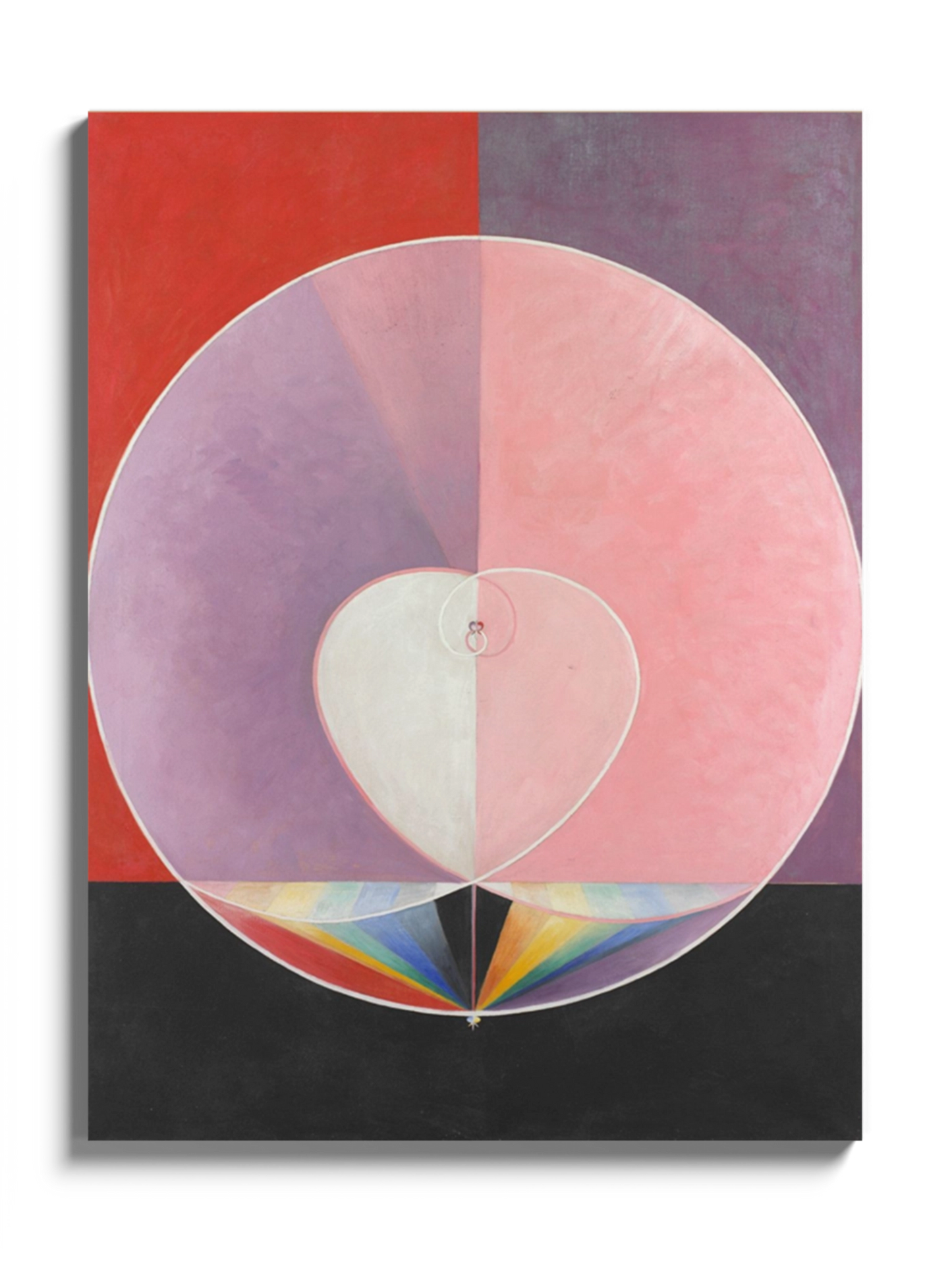 Друкована Картина рожева абстракція "Голубка № 2"