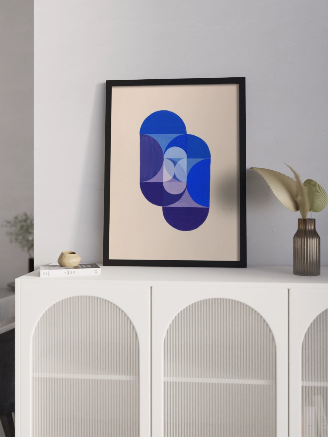 Друкована Картина абстракція "Ключовий синій"