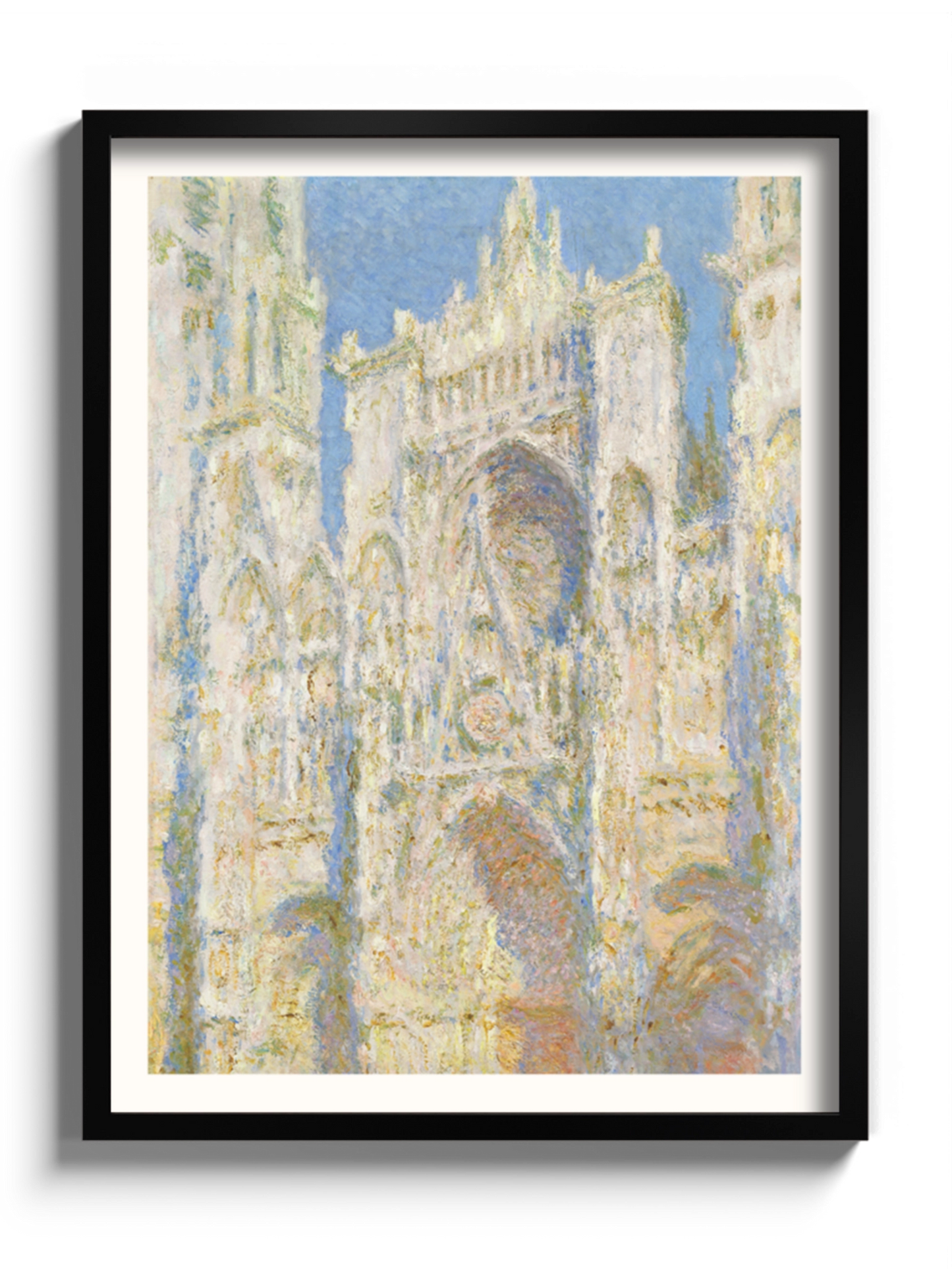 Друкована Картина "Руанський собор, західний фасад, сонячне світло"