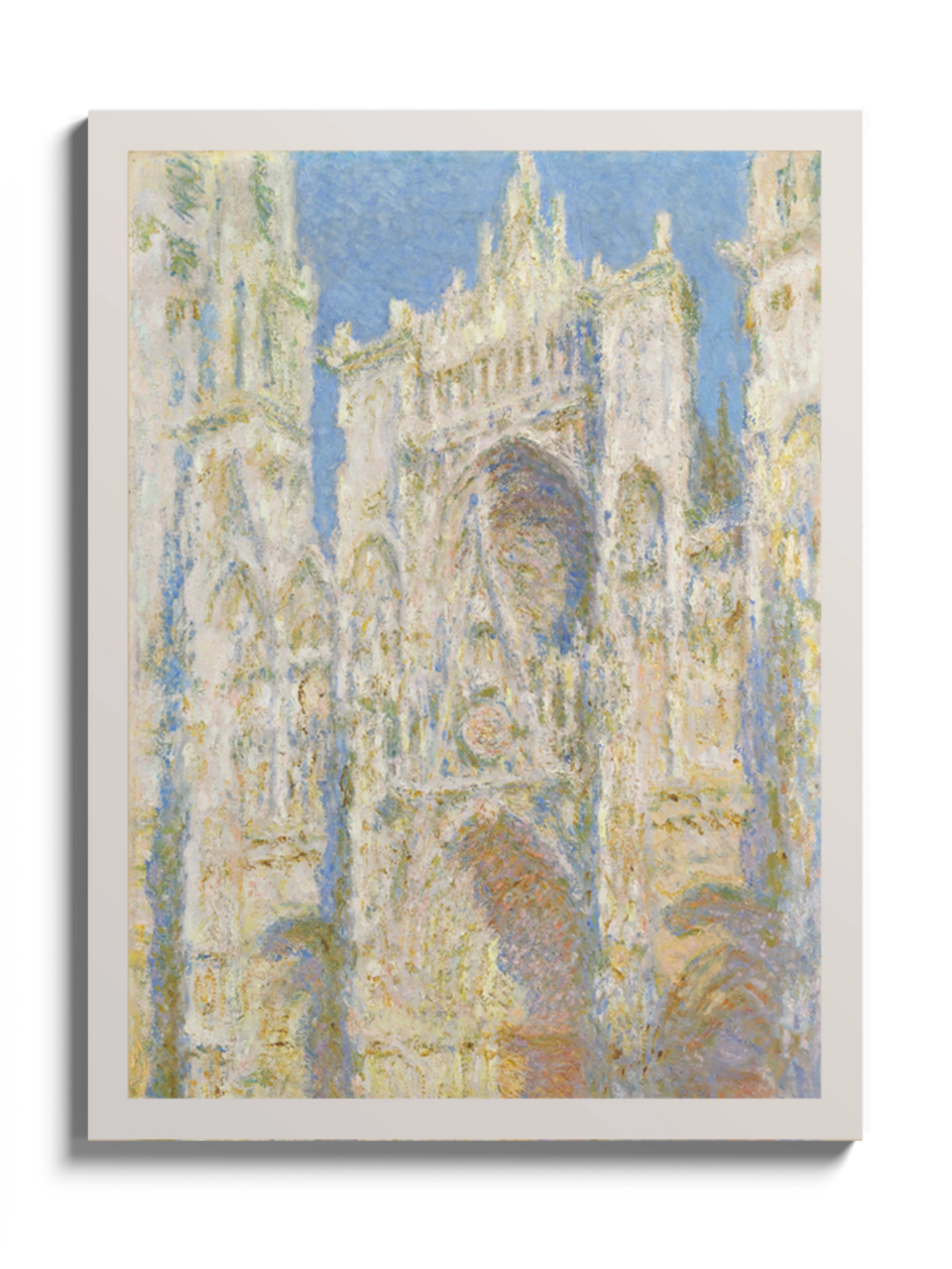 Друкована Картина "Руанський собор, західний фасад, сонячне світло"