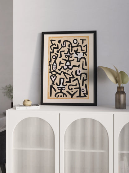 Картина"Comedians' Handbill" абстракція