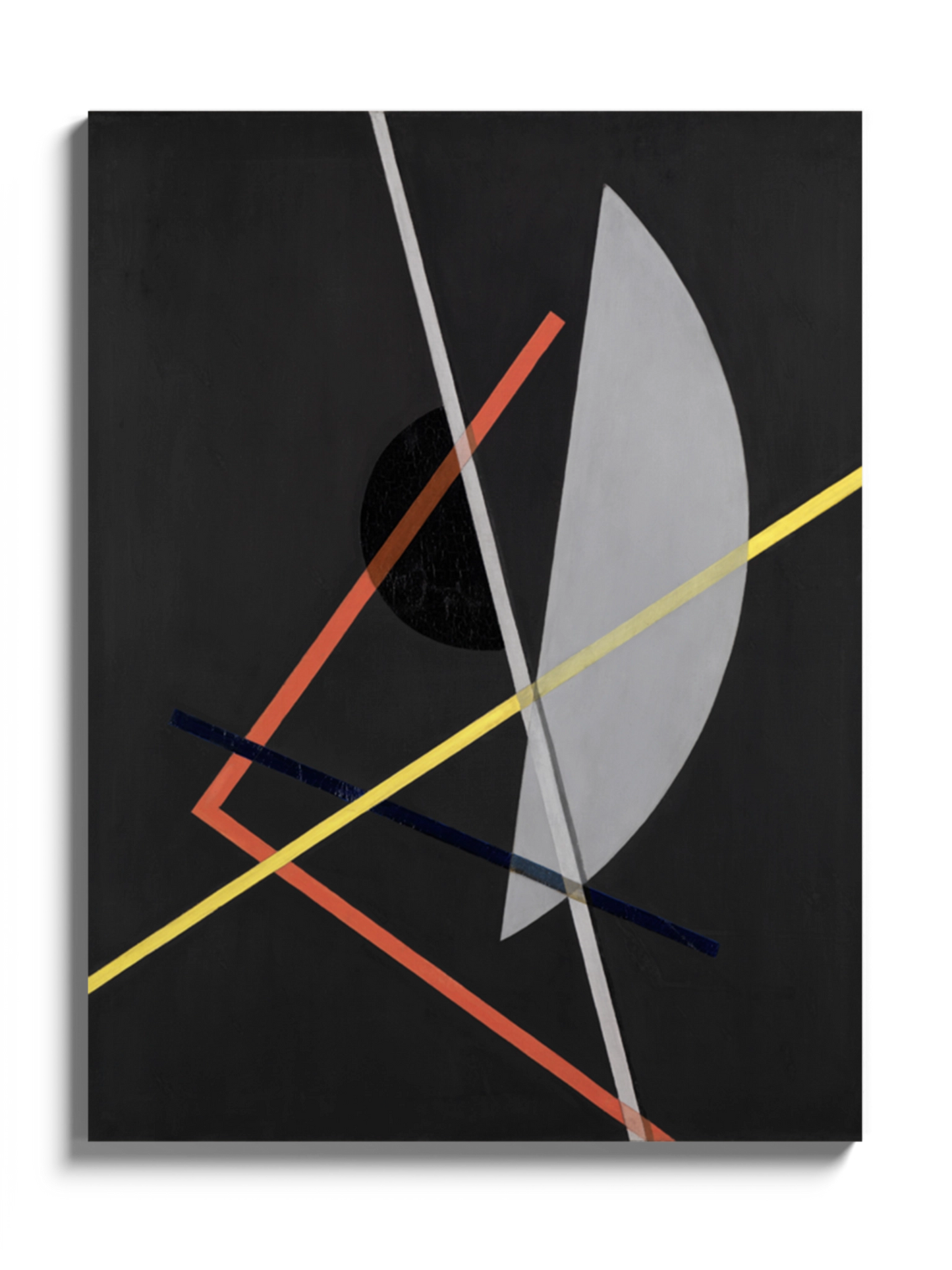 Друкована Картина темна абстракція "Конструкція VII"