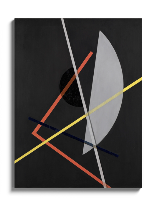 Друкована Картина темна абстракція "Конструкція VII"