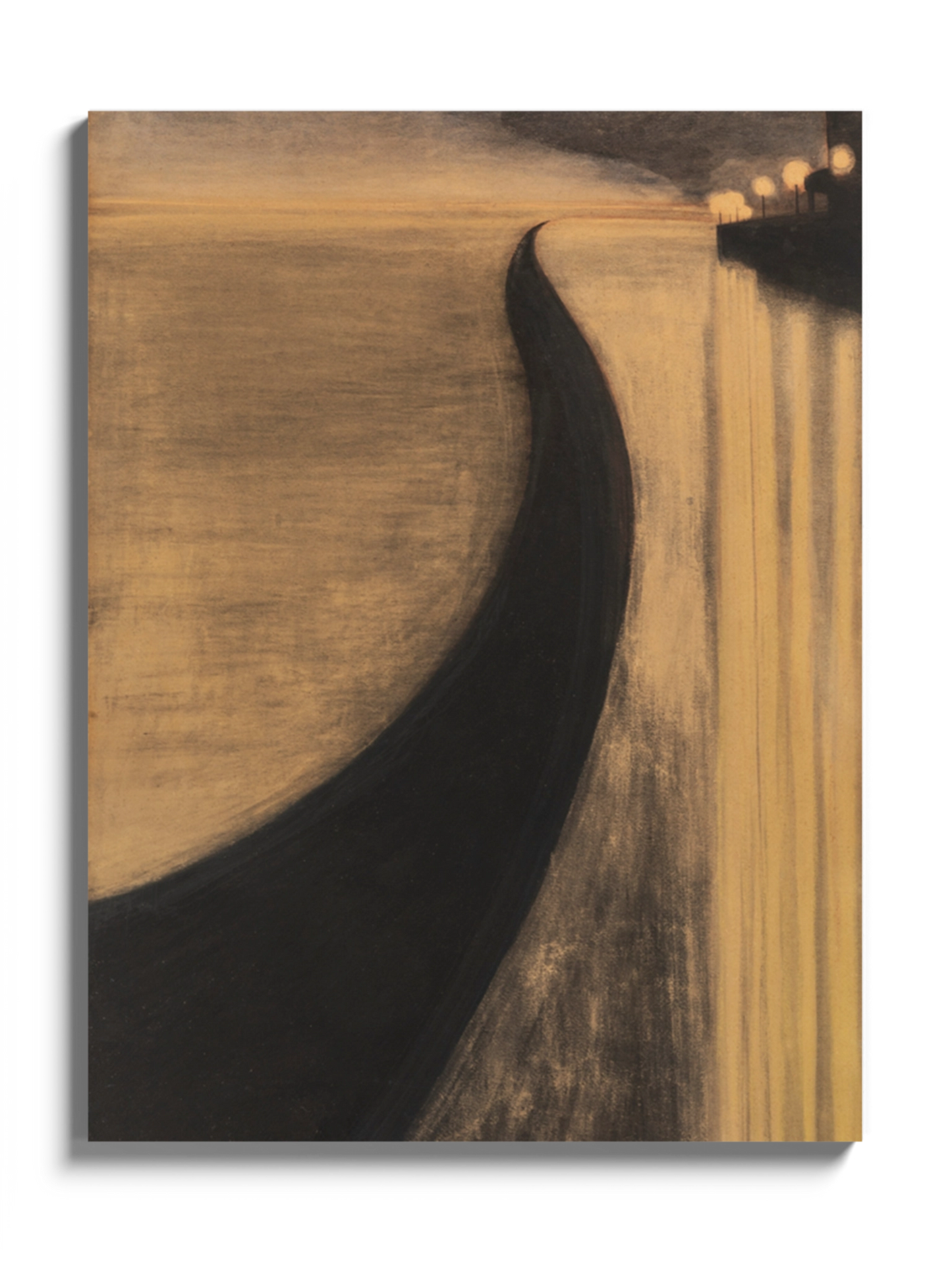 Друкована Картина пейзаж "Набережна та вогні Остенде"