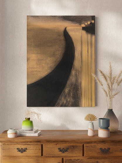 Друкована Картина пейзаж "Набережна та вогні Остенде"