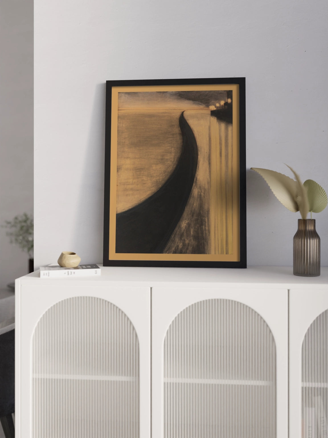 Друкована Картина пейзаж "Набережна та вогні Остенде"