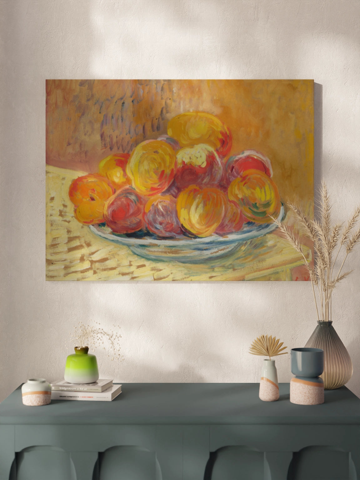 Друкована Картина "Натюрморт з персиками"