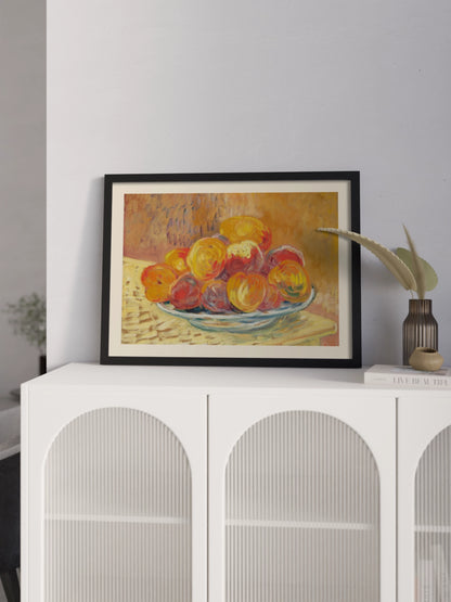 Друкована Картина "Натюрморт з персиками"