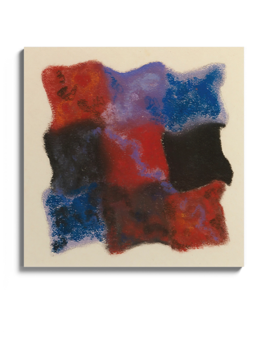 Картина "Абстракція в червоному, синьому та фіолетовому"