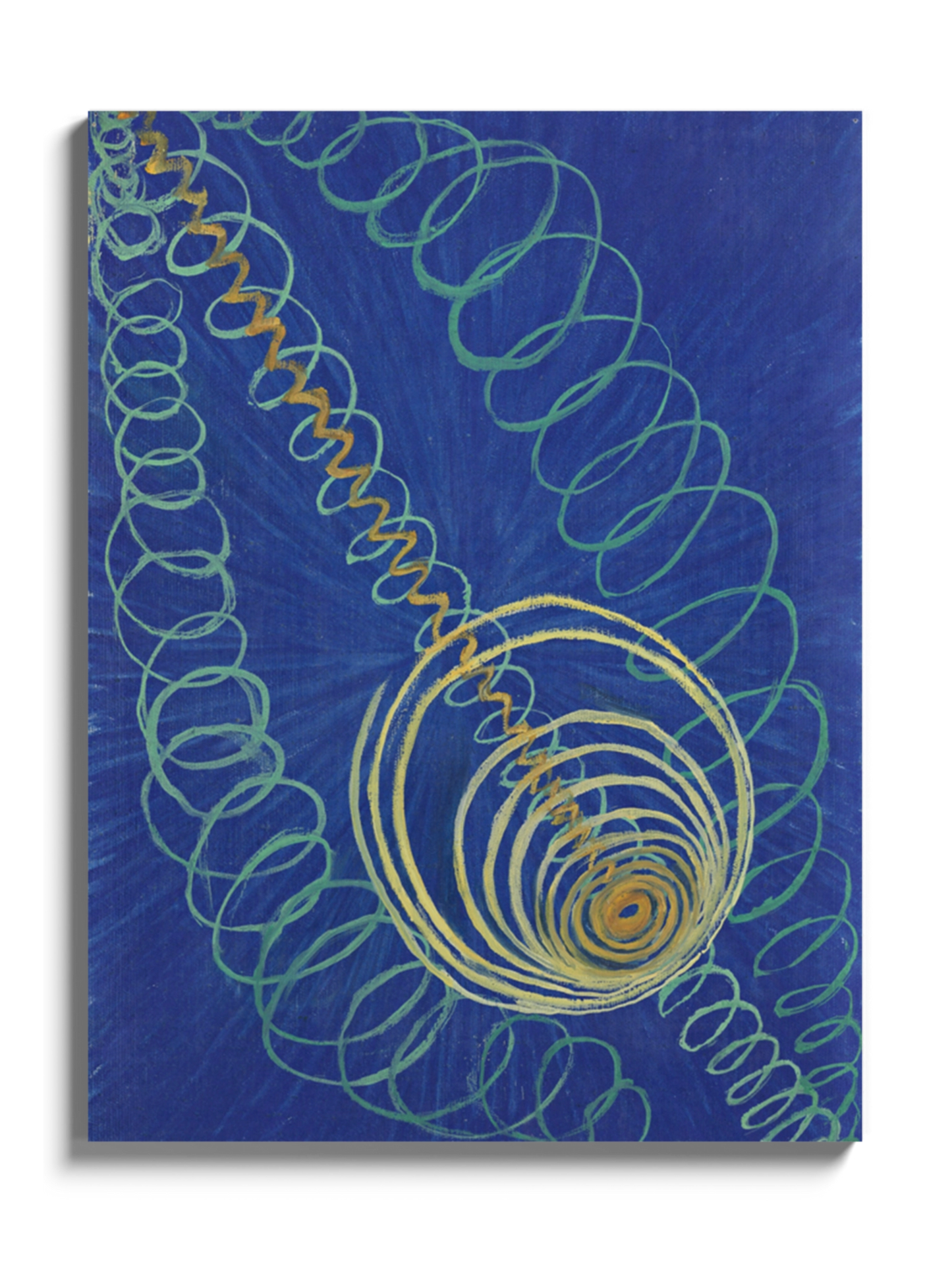 Картина "Primordial Chaos, No. 16" синя абстракція