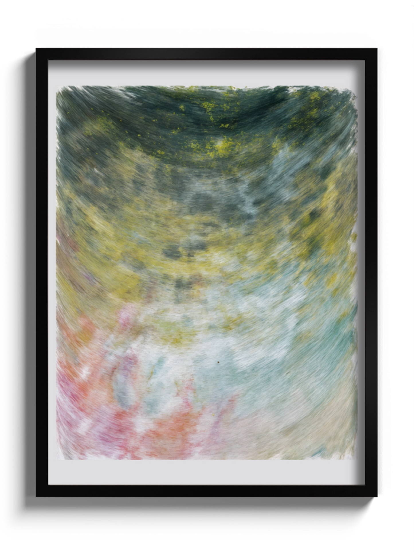 Абстрактна картина в зеленому кольорі сучасне мистецтво